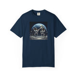 Gator Lunar Pickleball  T-shirt | Earth Background, Spacewalk Illustration