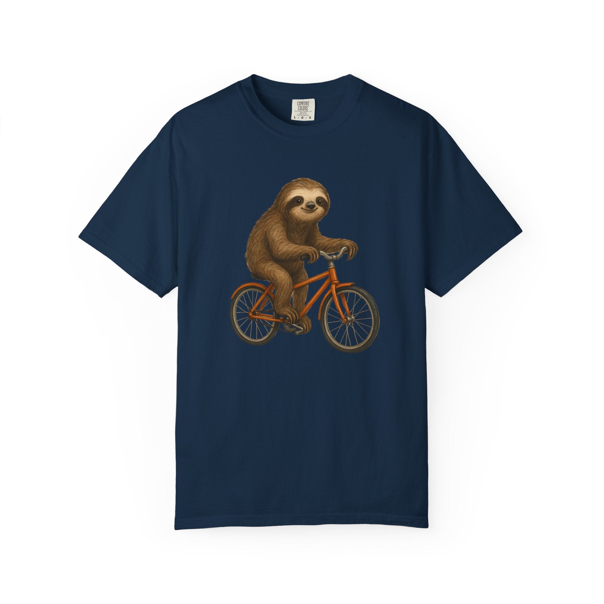 Sloth Bicycle Shirt – Funny Riding Bike Illustration Tees for Cycling Lover