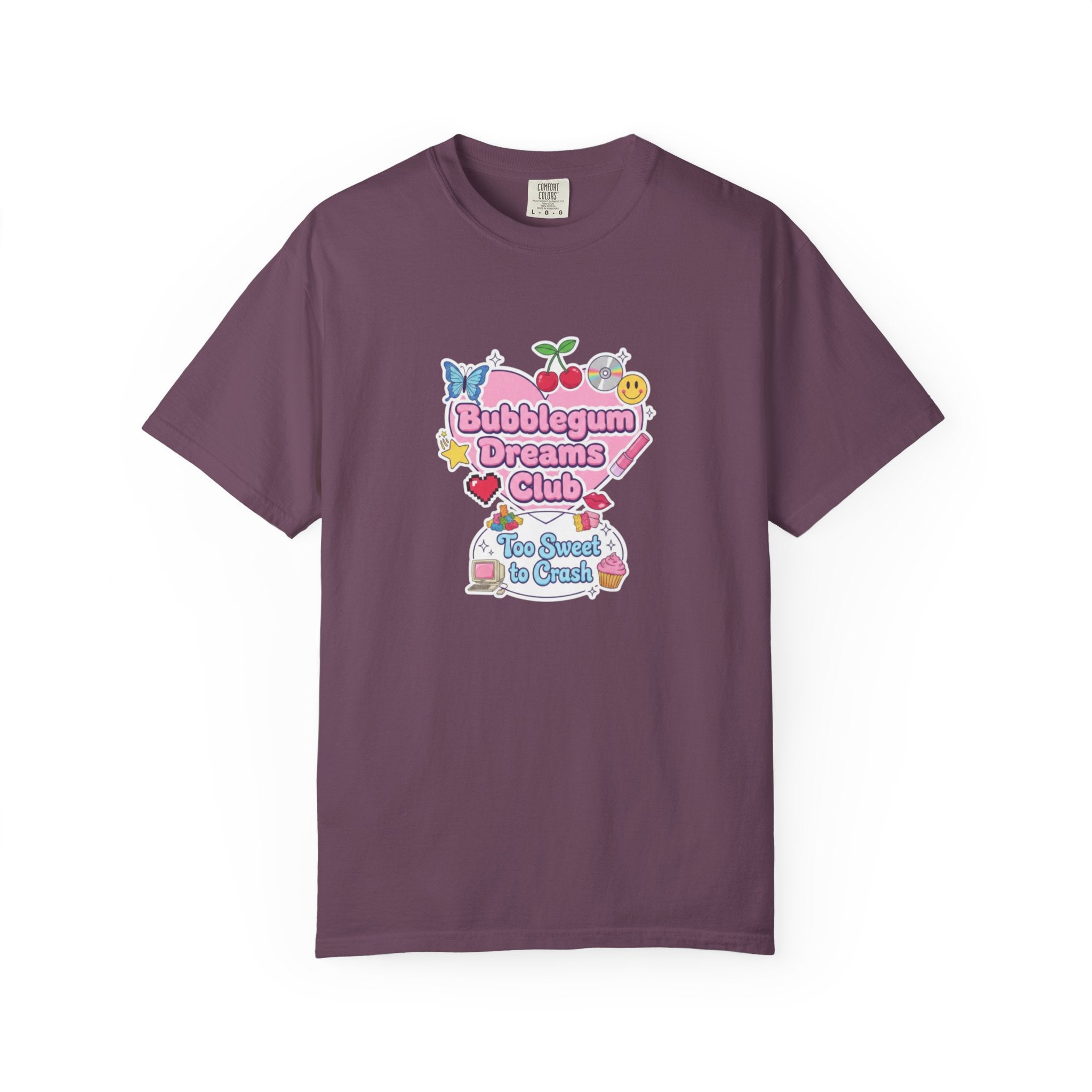 Bubblegum Dreams Club T-shirt | Pastel Hearts, Cute Kawaii Graphic