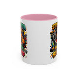 Straight Outta Meow The Kitty 90s Hip Hop Mug | Color Accent