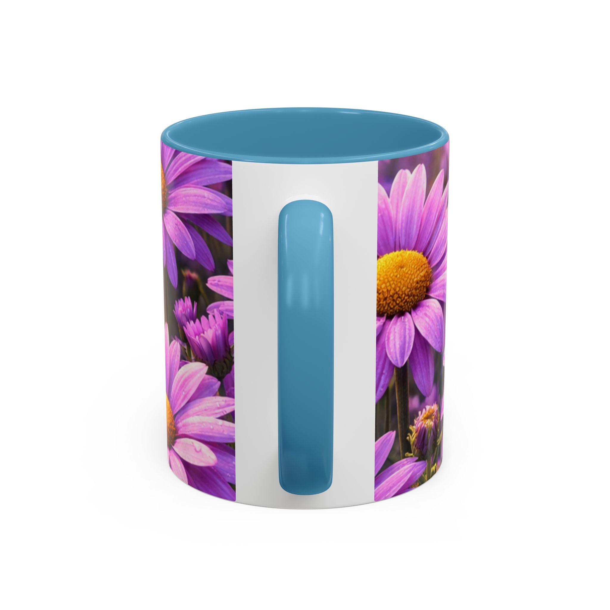 Purple Daisy Floral Mug | Accent Coffee Mug 11oz 15oz