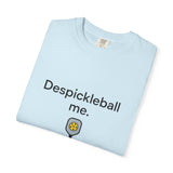 Despickleball Me pickleball graphic T-shirt | pickle paddle logo tee