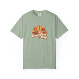 Good Vibes Only T-shirt | Retro Sunset Palm Peace Sign
