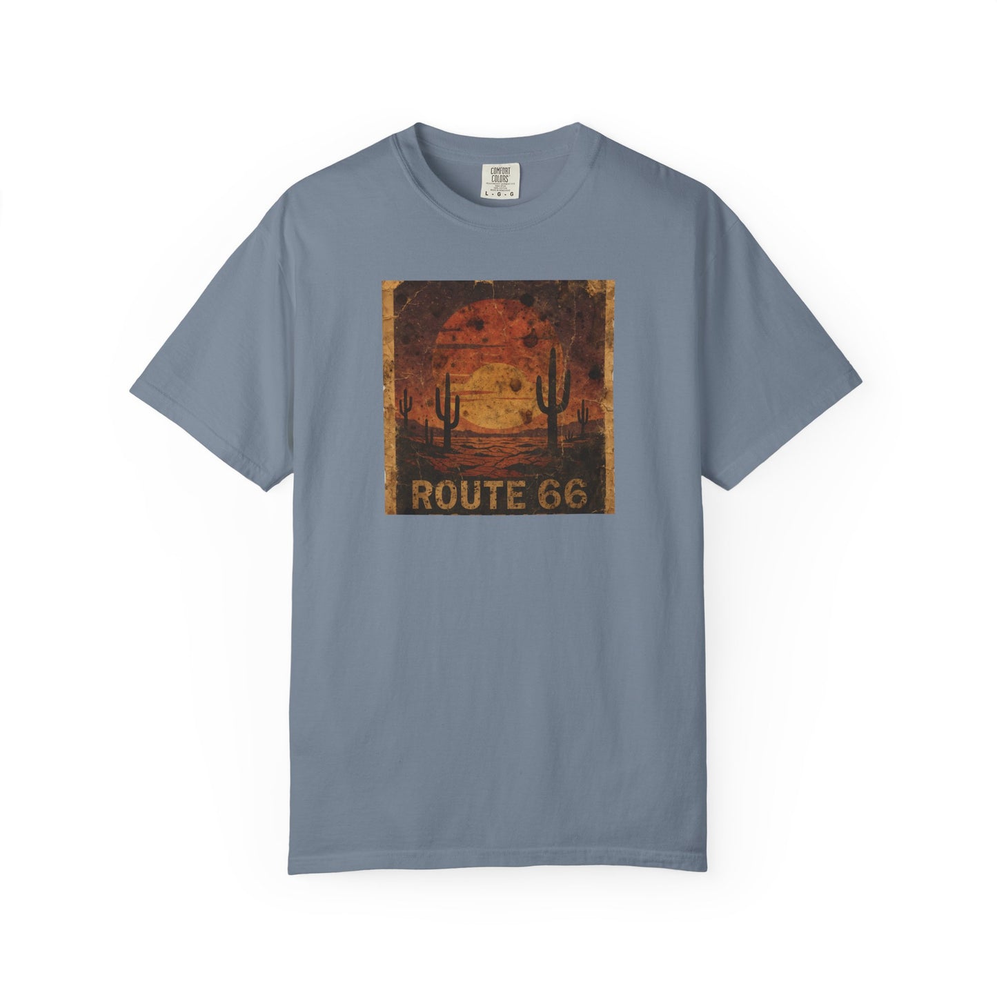 Route 66 Desert Sunset T-shirt | Vintage Road Trip Tee