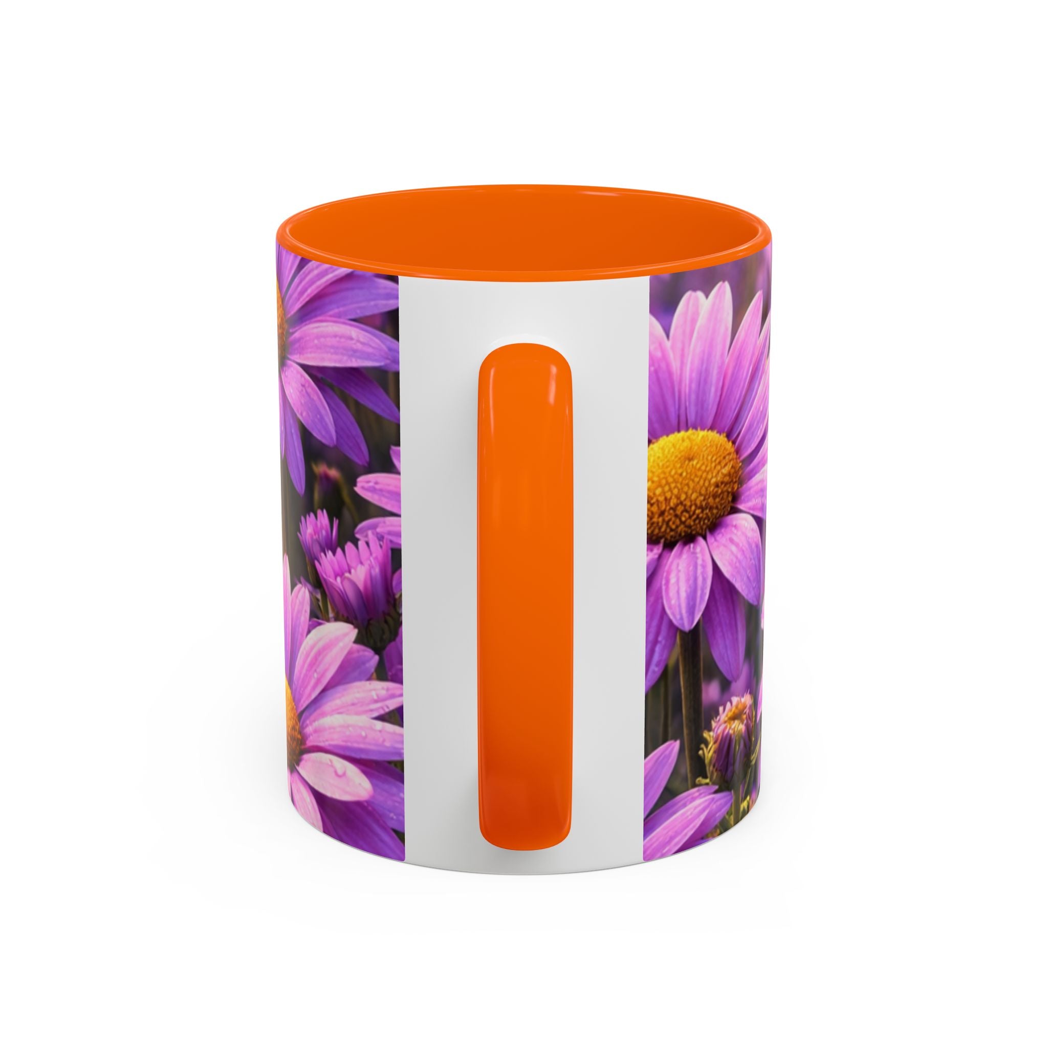 Purple Daisy Floral Mug | Accent Coffee Mug 11oz 15oz