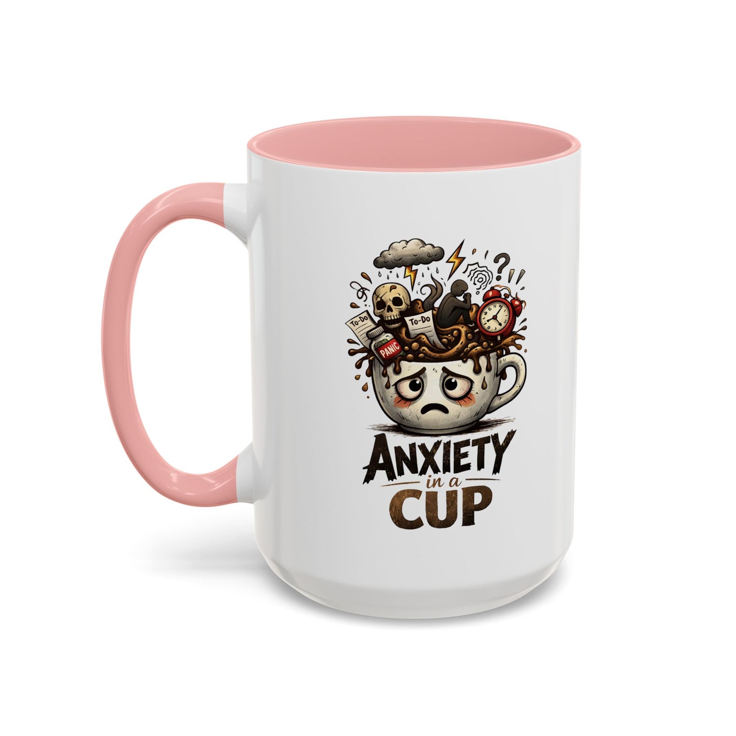 Anxiety in a Cup Coffee Mug | Accent 11oz 15oz