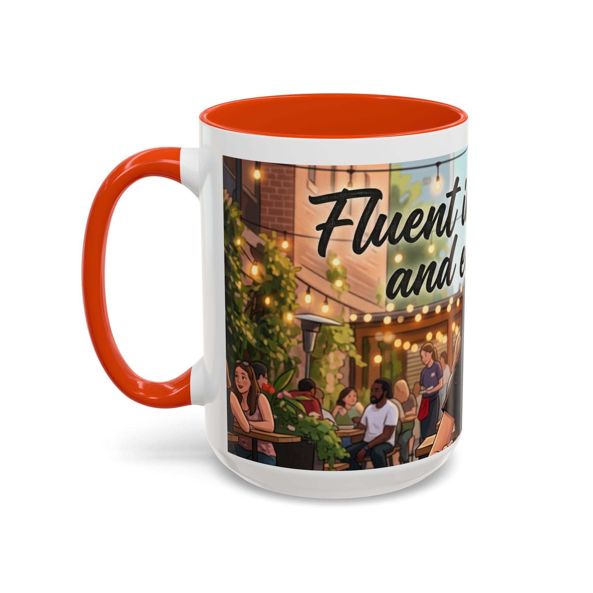 Sarcastic Girl Illustration Mug | 11oz or 15oz Colorful Ceramic