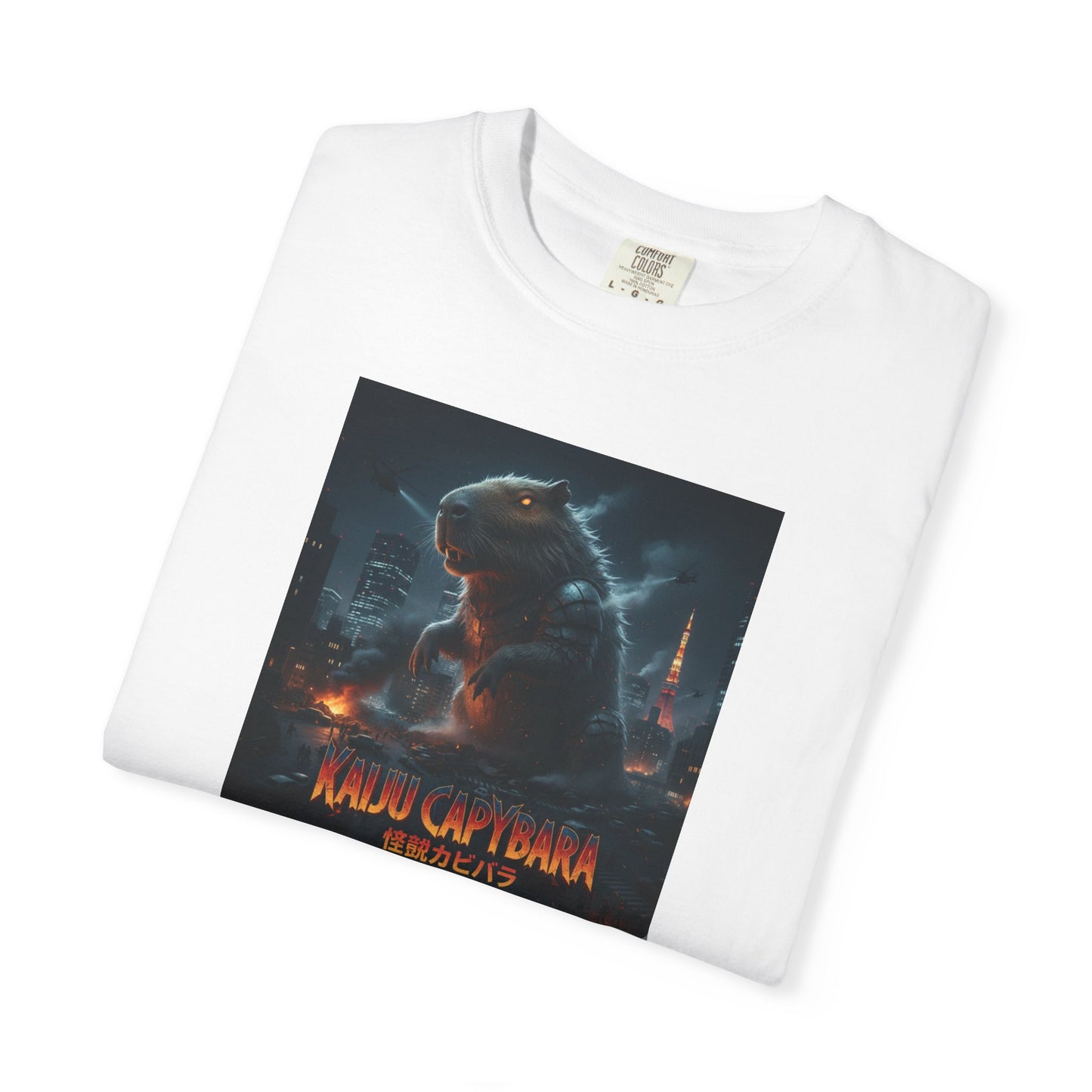 Kaiju Capybara T-shirt | Giant Monster Rodent Graphic Tee