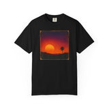 Sunset Palm Silhouette T-shirt | Tropical Sunset Tee