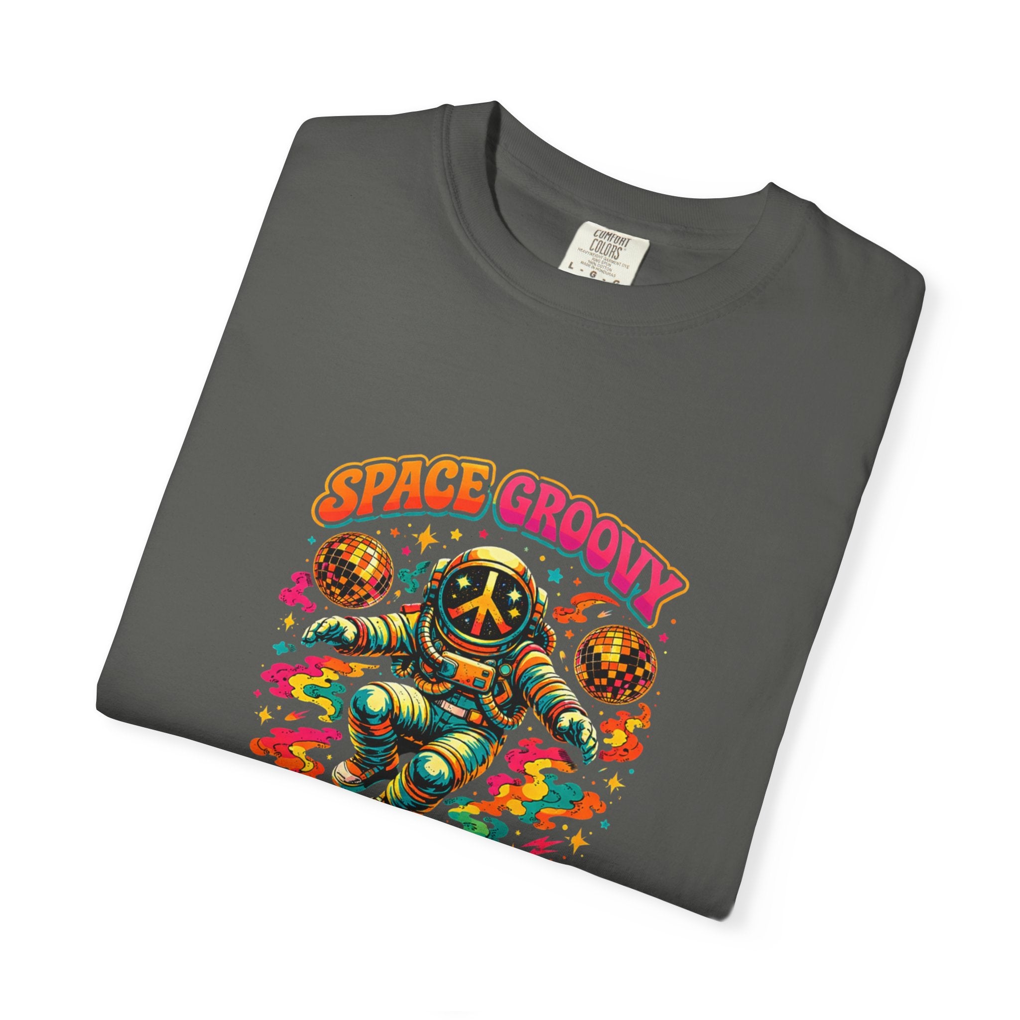 Space Groovy Astronaut T-shirt | Retro Psychedelic Space Art