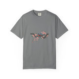 Birds on Cherry Blossom Branch T-Shirt | Japanese Floral Illustration