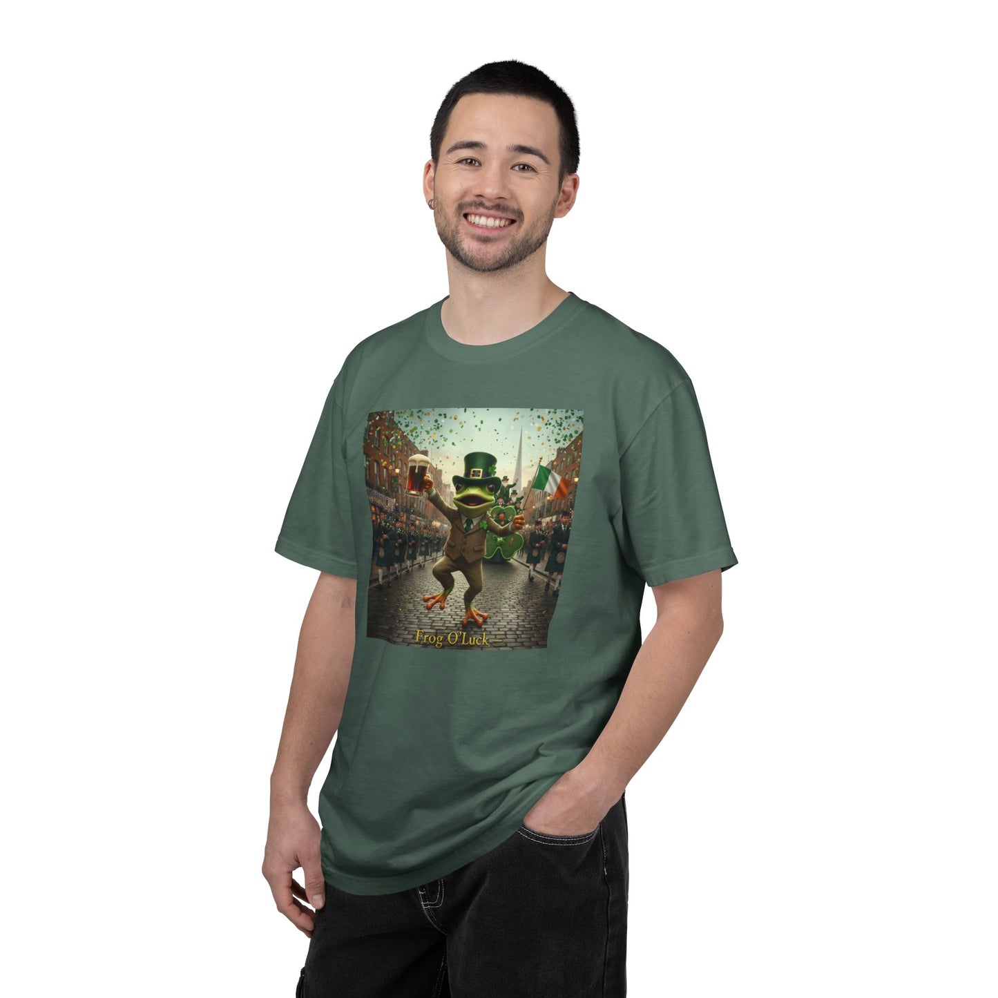 Irish Frog Unisex Garment-Dyed T-shirt