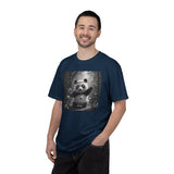 Panda Pickleball Bamboo Forest T-Shirt | Monochrome Kawaii Sports Decor