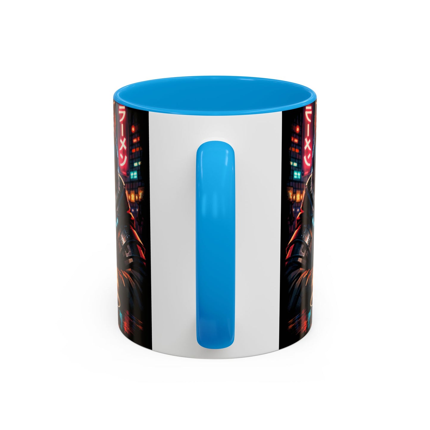 Cyberpunk Sushi Cat Mug | 11oz 15oz Ceramic Coffee Cup