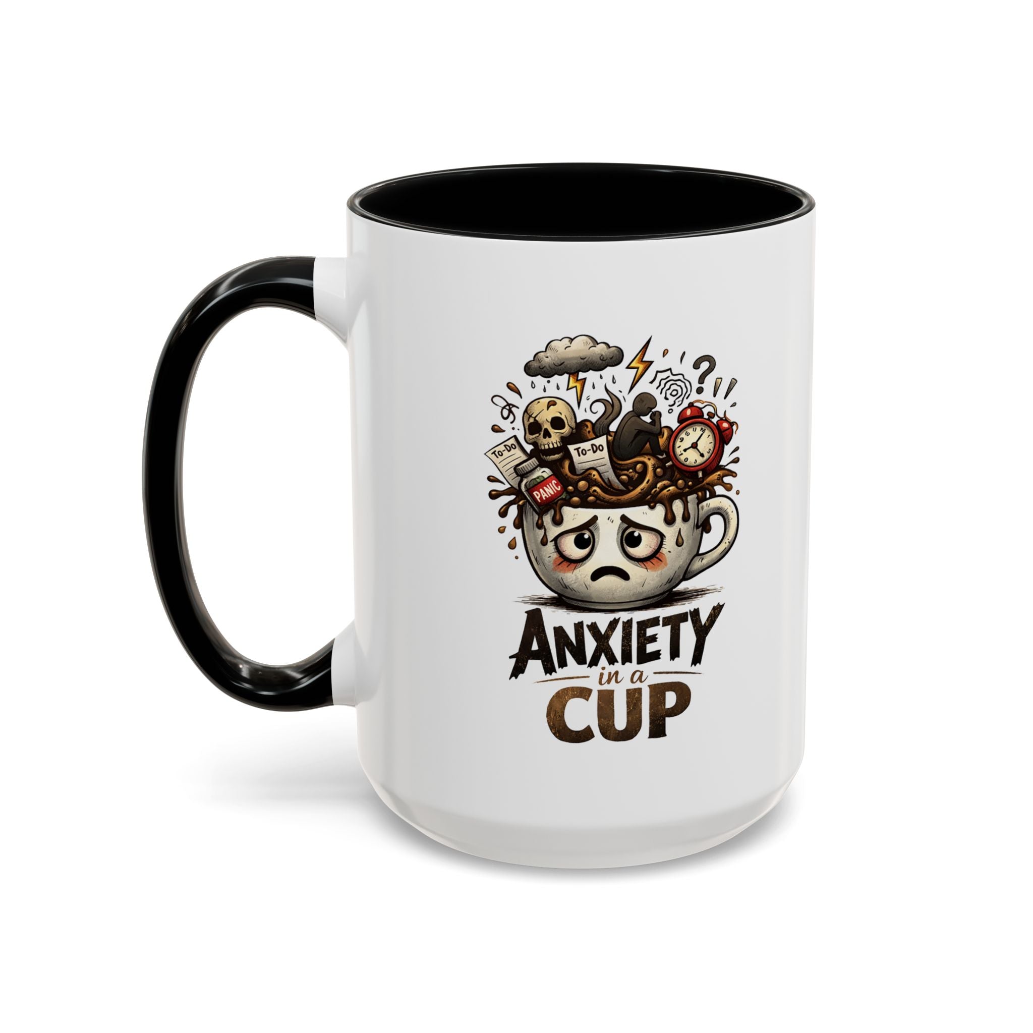 Anxiety in a Cup Coffee Mug | Accent 11oz 15oz