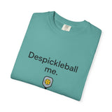 Despickleball Me pickleball graphic T-shirt | pickle paddle logo tee