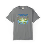 Pickleball Pals of the Pond T-Shirt | Cute Frog Pond Illustration
