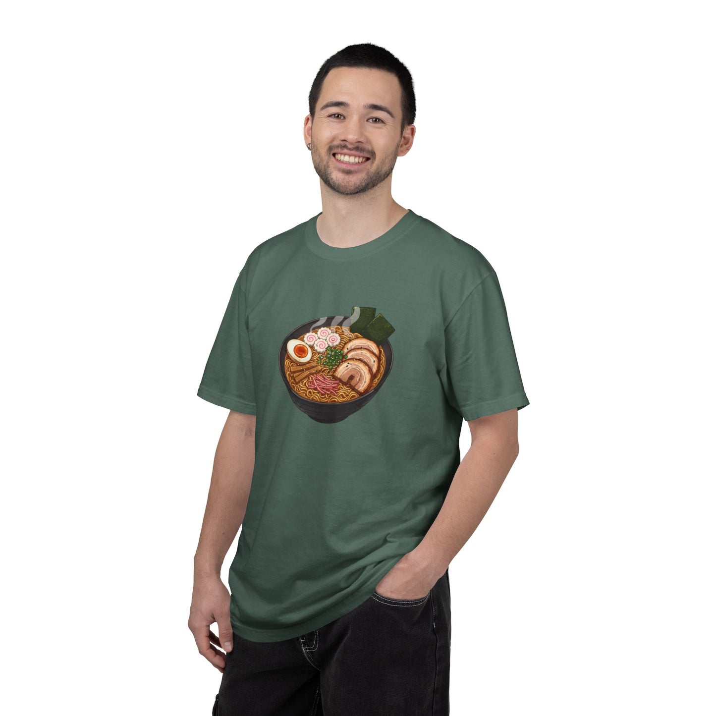 Ramen Bowl Illustration T-shirt | Cute Noodle Soup Graphic