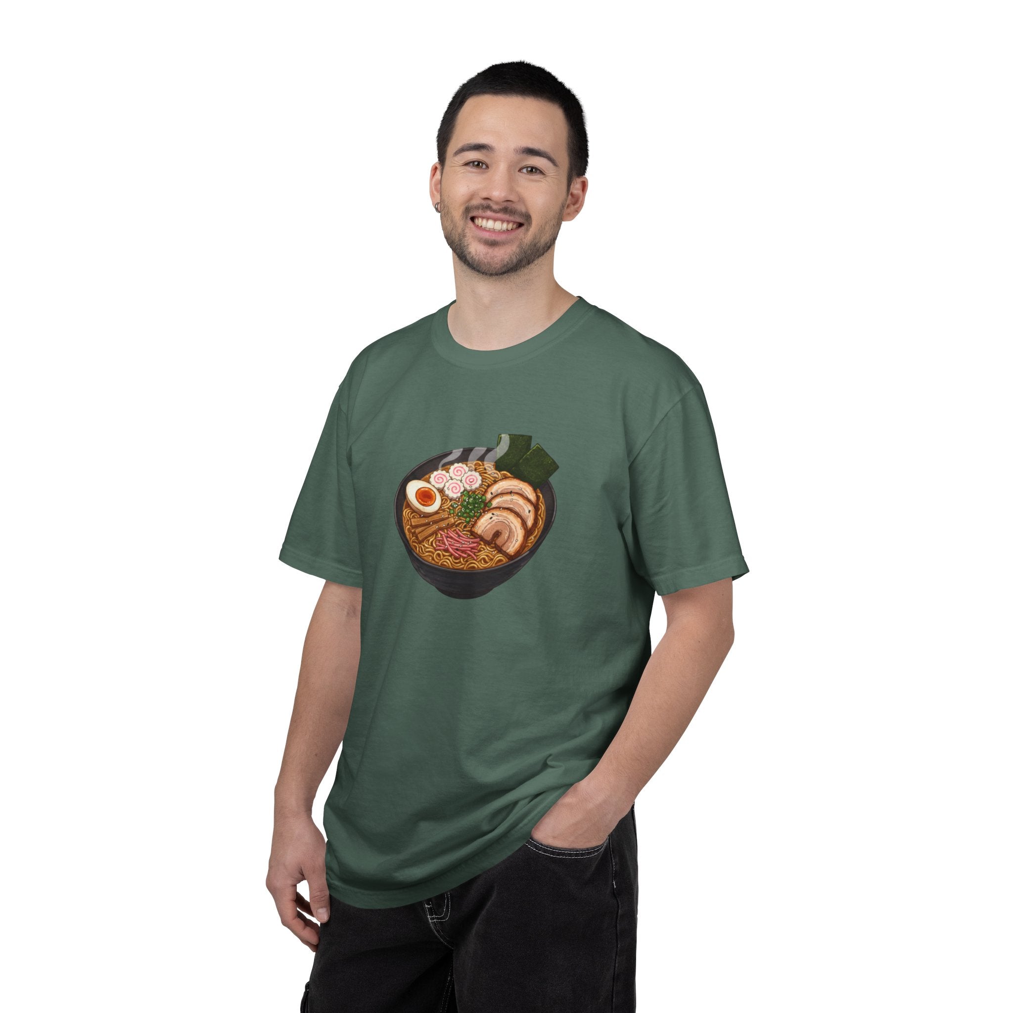 Ramen Bowl Illustration T-shirt | Cute Noodle Soup Graphic
