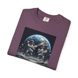 Gator Lunar Pickleball  T-shirt | Earth Background, Spacewalk Illustration