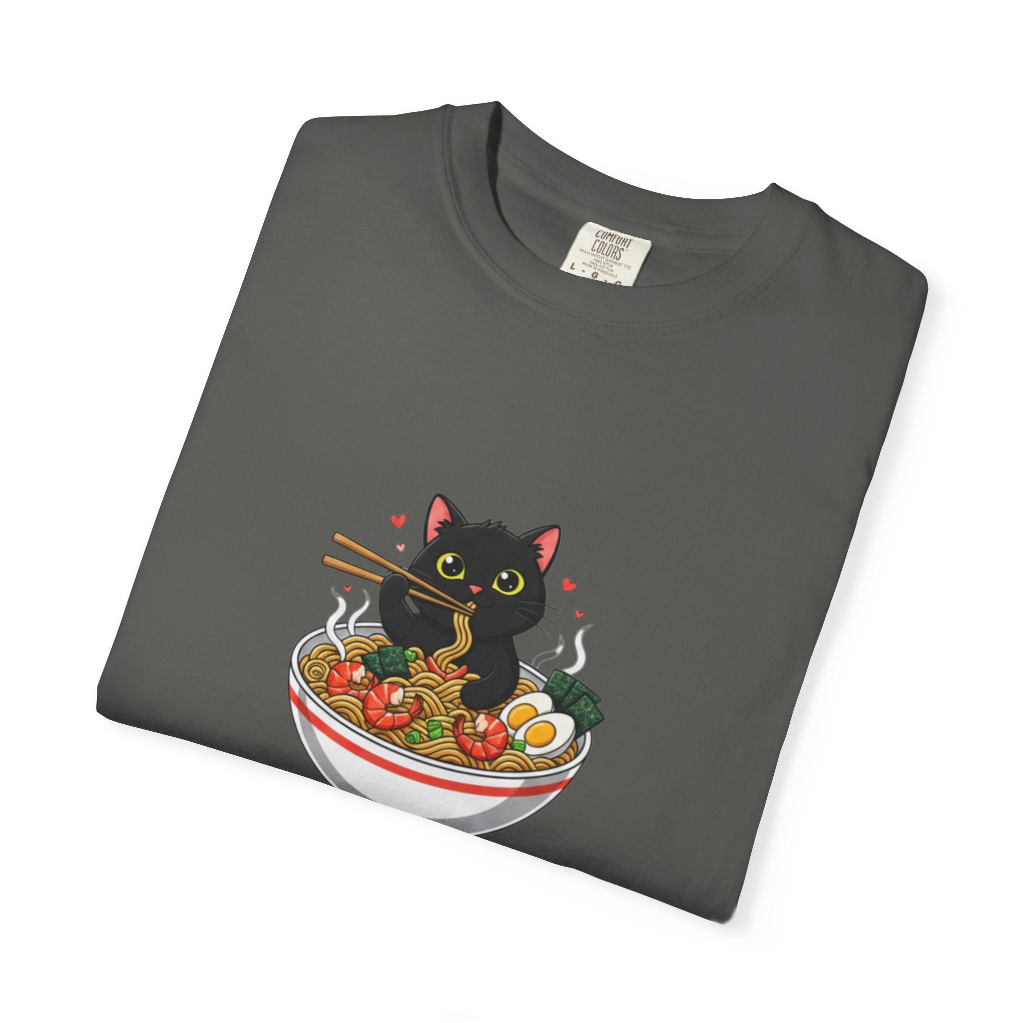 Ramen Cat Garment-Dyed T-shirt