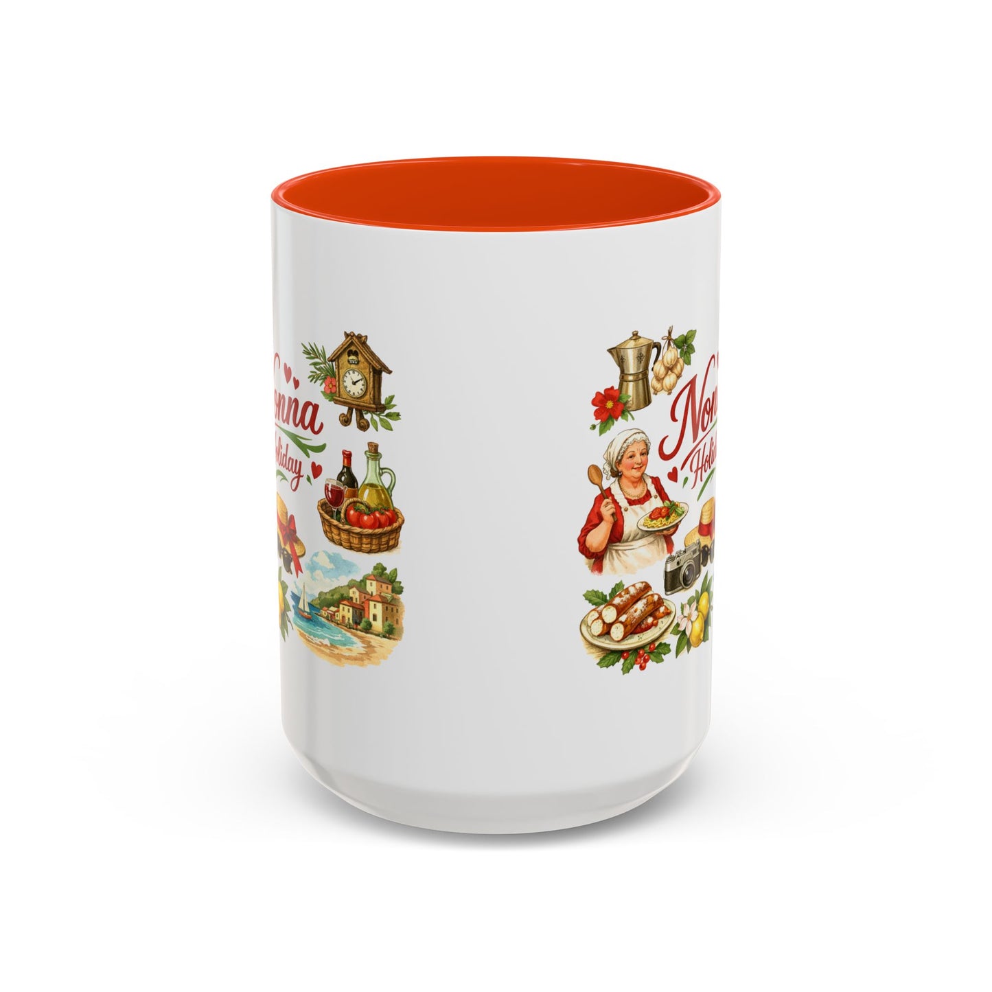 Nonna Holiday mug | Italian grandma kitchen design, vintage food icons