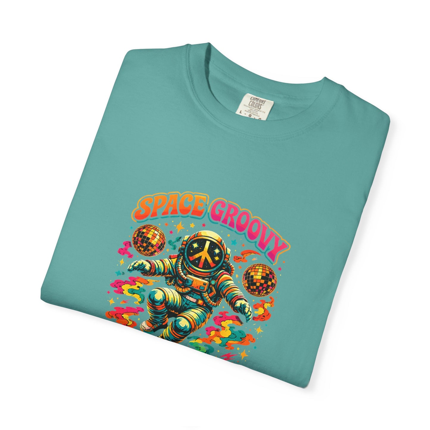 Space Groovy Astronaut T-shirt | Retro Psychedelic Space Art