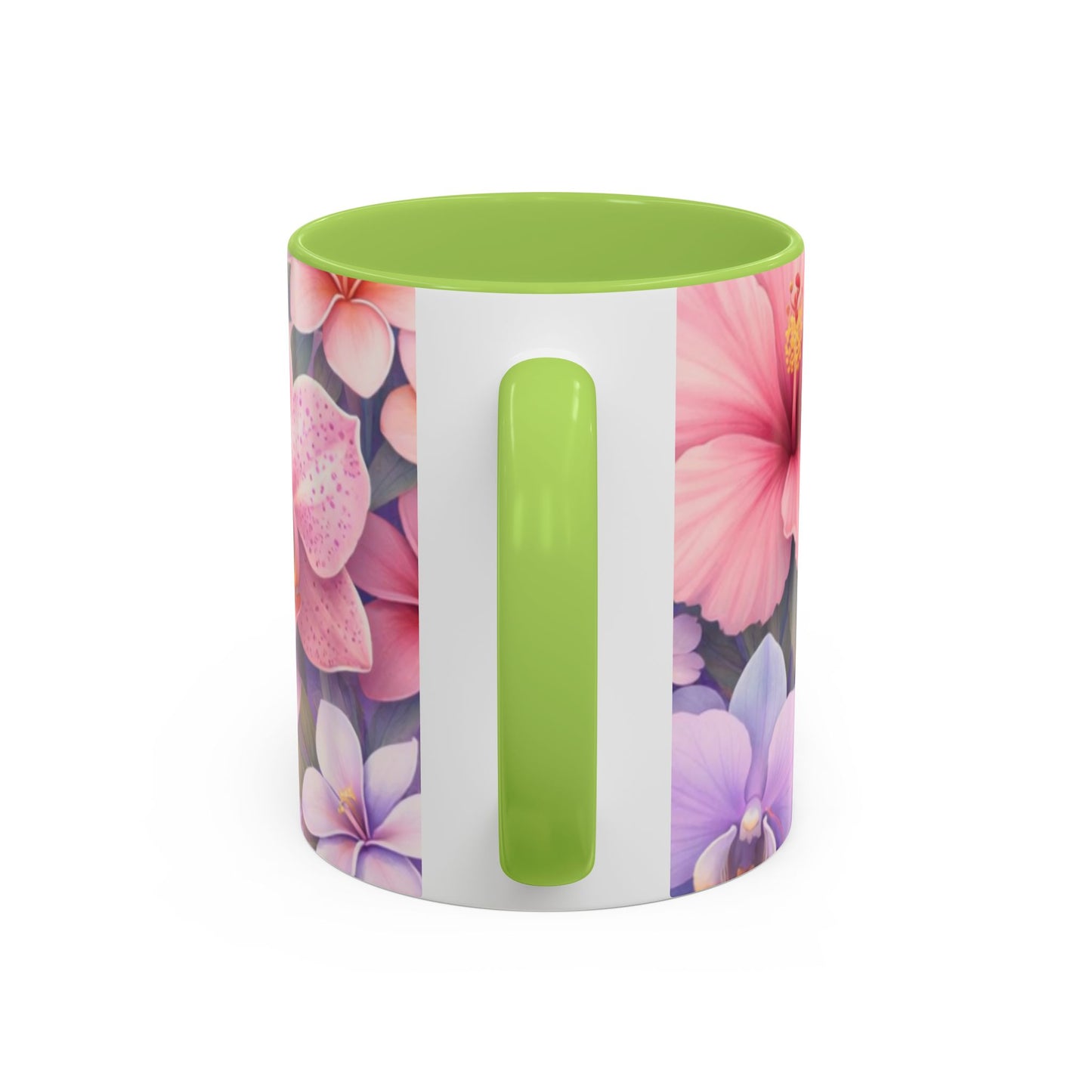 Tropical Orchid Floral Mug | Accent Coffee Mug 11oz 15oz