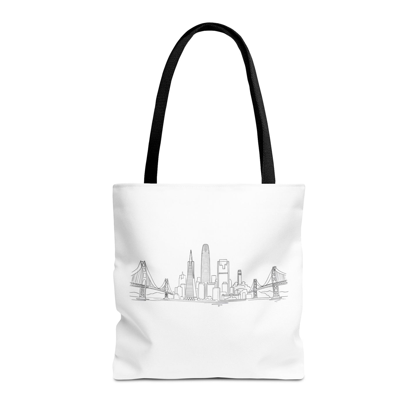San Francisco Skyline Tote Bag | Minimal City Line Art