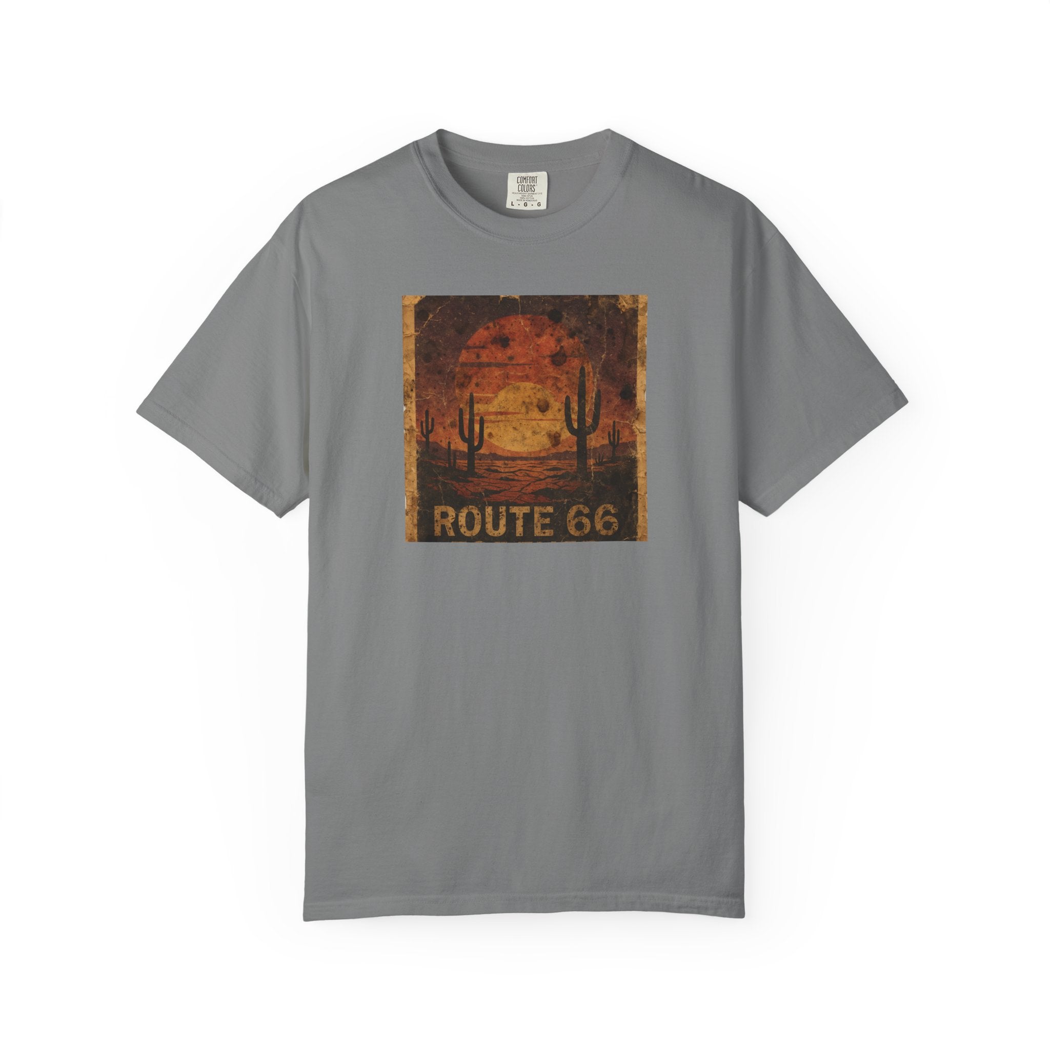 Route 66 Desert Sunset T-shirt | Vintage Road Trip Tee