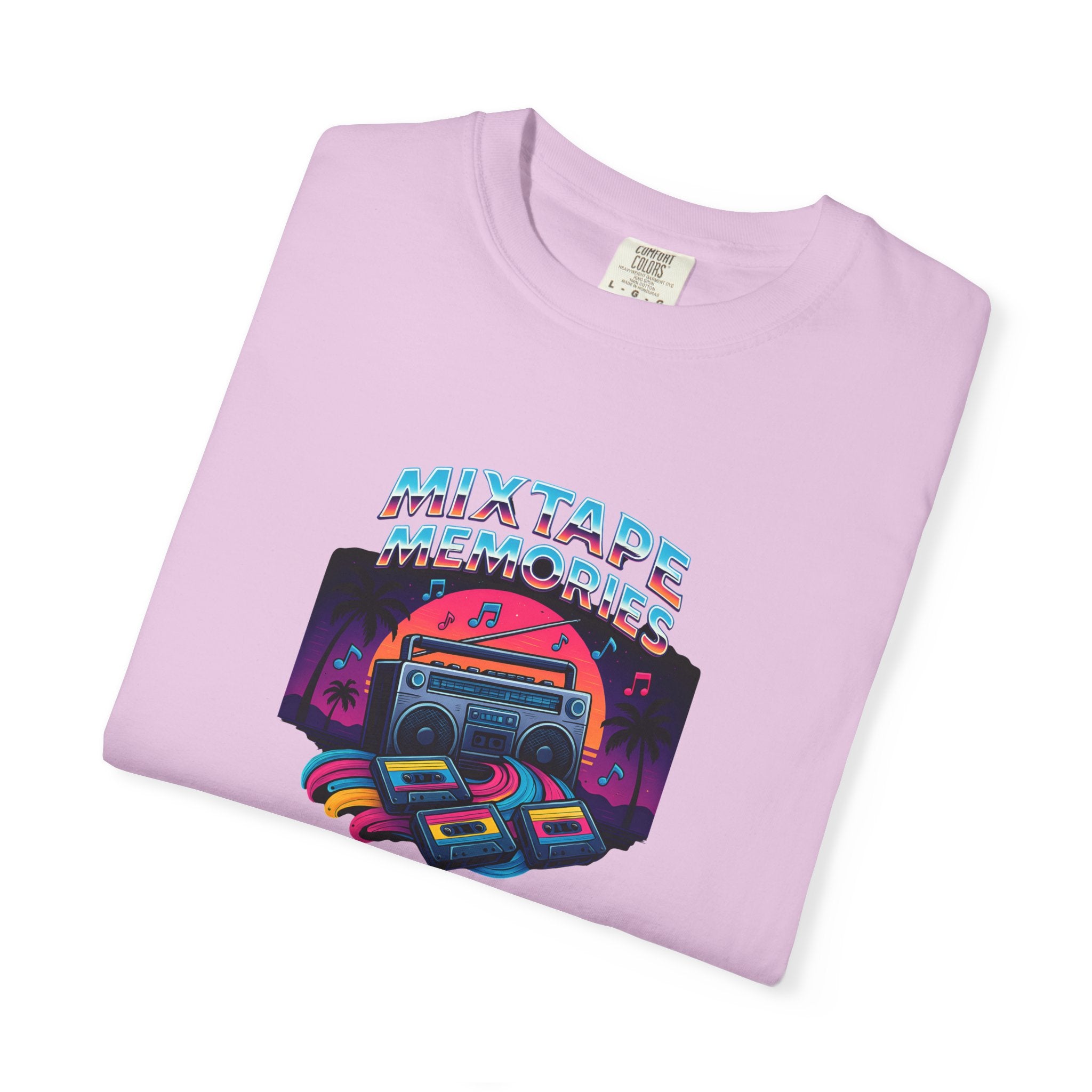 Mixtape Retro Cassette Graphic T-shirt | Vaporwave 80s Neon Music Tee