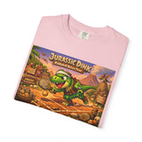 Jurassic Dink Pickleball Dinosaur Arcade Poster T-Shirt | Retro Video Game Shirt