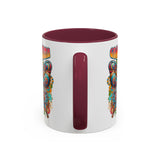Groovy Mama Butterfly Mug | Retro Psychedelic Floral Design