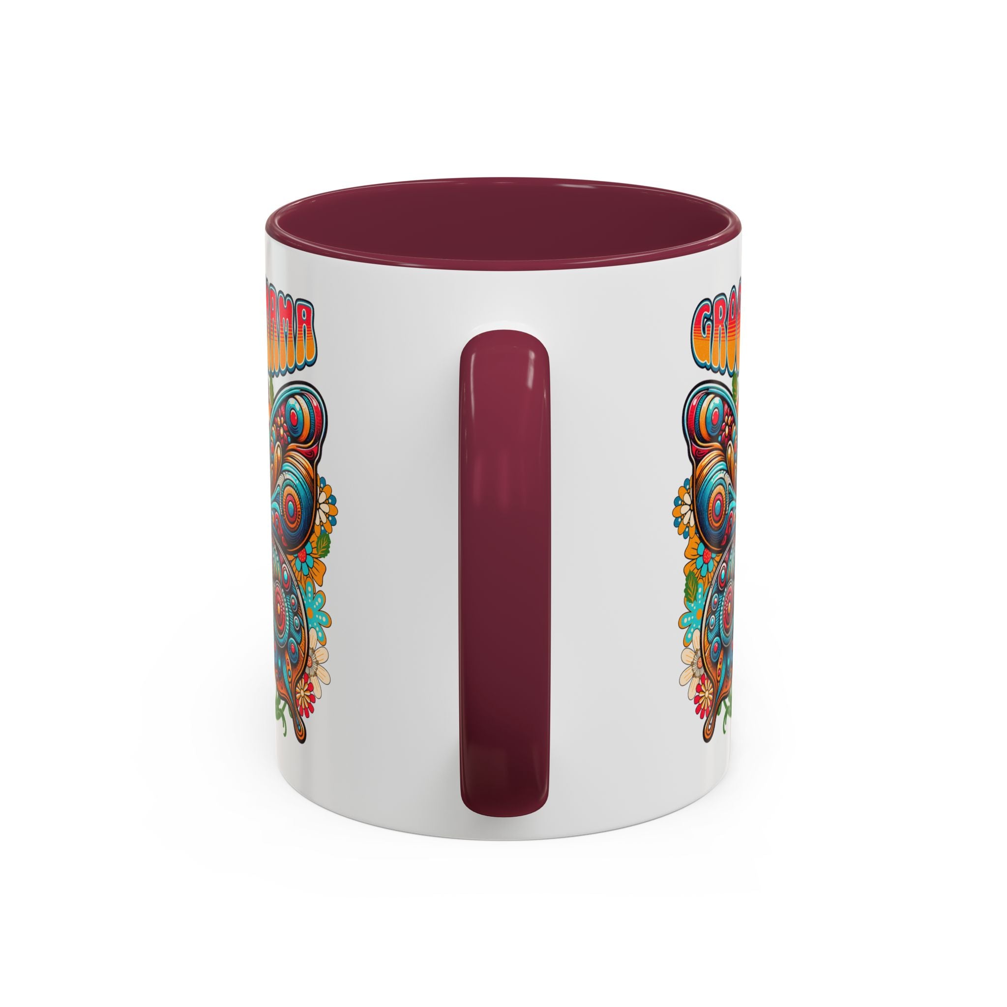 Groovy Mama Butterfly Mug | Retro Psychedelic Floral Design
