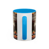 Goose with Sushi Mug | Japanese Tea Room Illustration