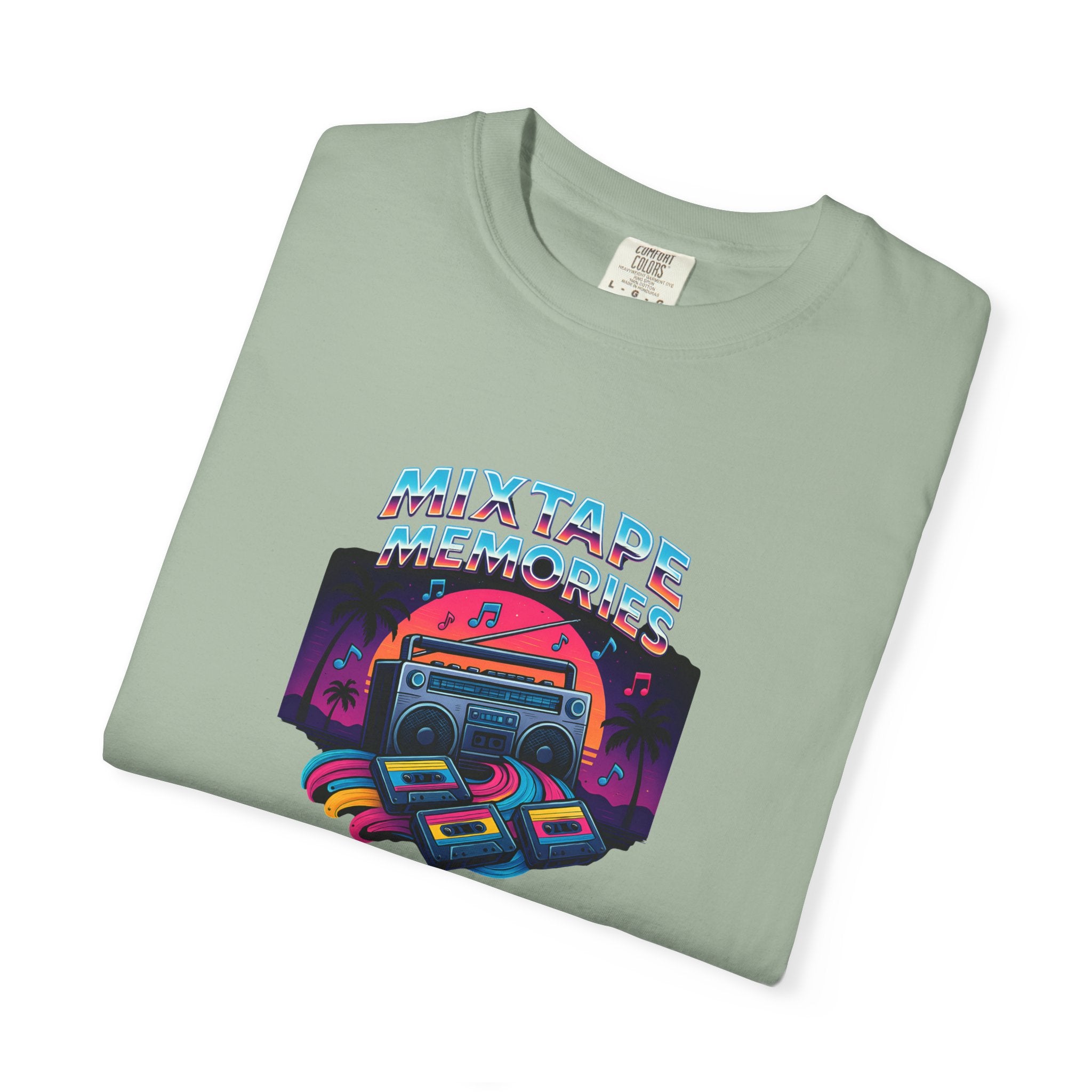 Mixtape Retro Cassette Graphic T-shirt | Vaporwave 80s Neon Music Tee