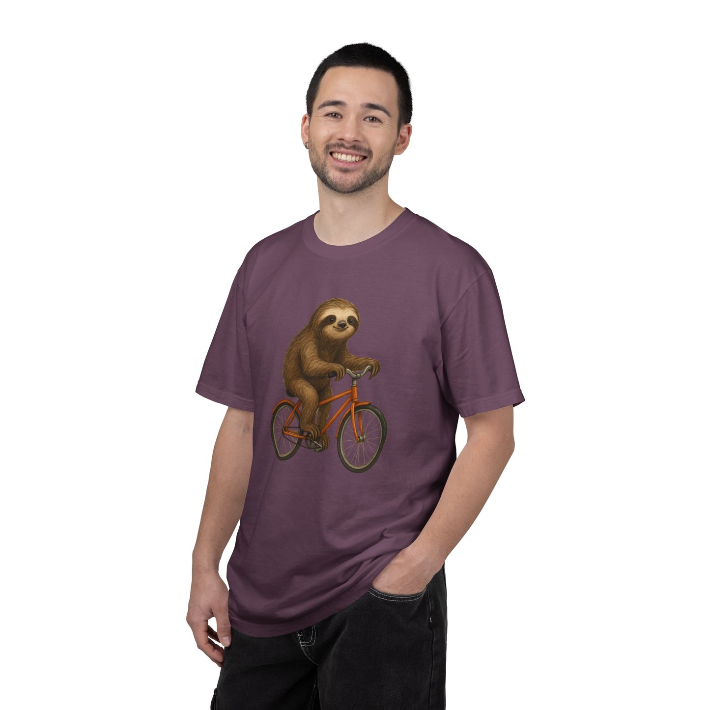 Sloth Bicycle Shirt – Funny Riding Bike Illustration Tees for Cycling Lover
