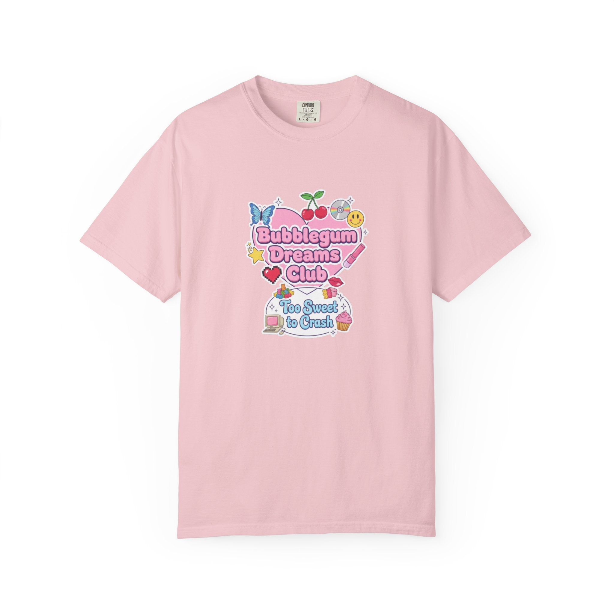 Bubblegum Dreams Club T-shirt | Pastel Hearts, Cute Kawaii Graphic