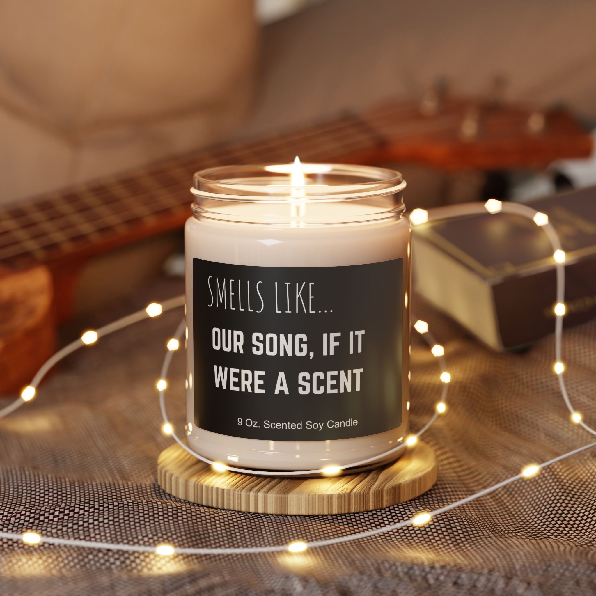 Our Song Scented Soy Candle, Romantic Gift for Couples