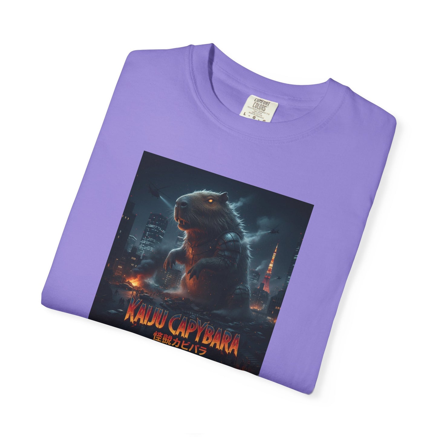 Kaiju Capybara T-shirt | Giant Monster Rodent Graphic Tee