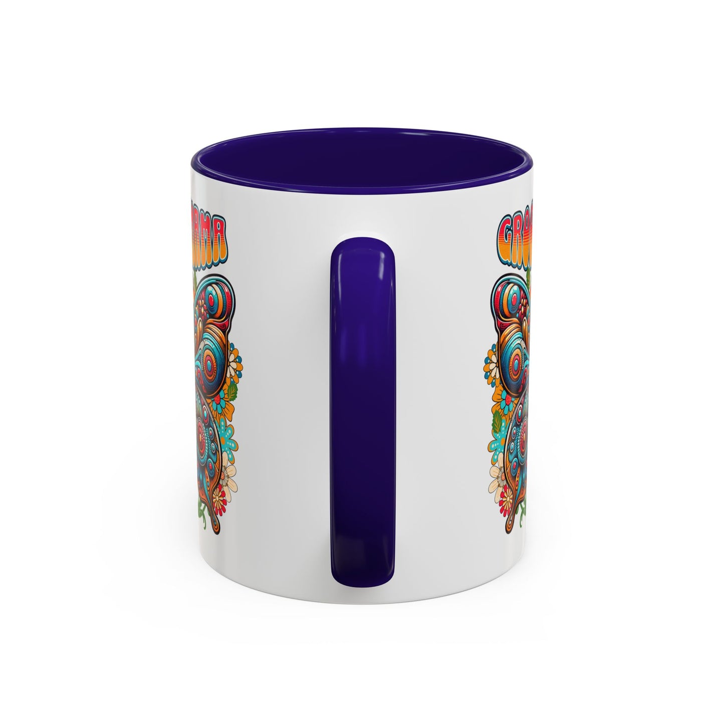 Groovy Mama Butterfly Mug | Retro Psychedelic Floral Design