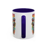 Groovy Mama Butterfly Mug | Retro Psychedelic Floral Design