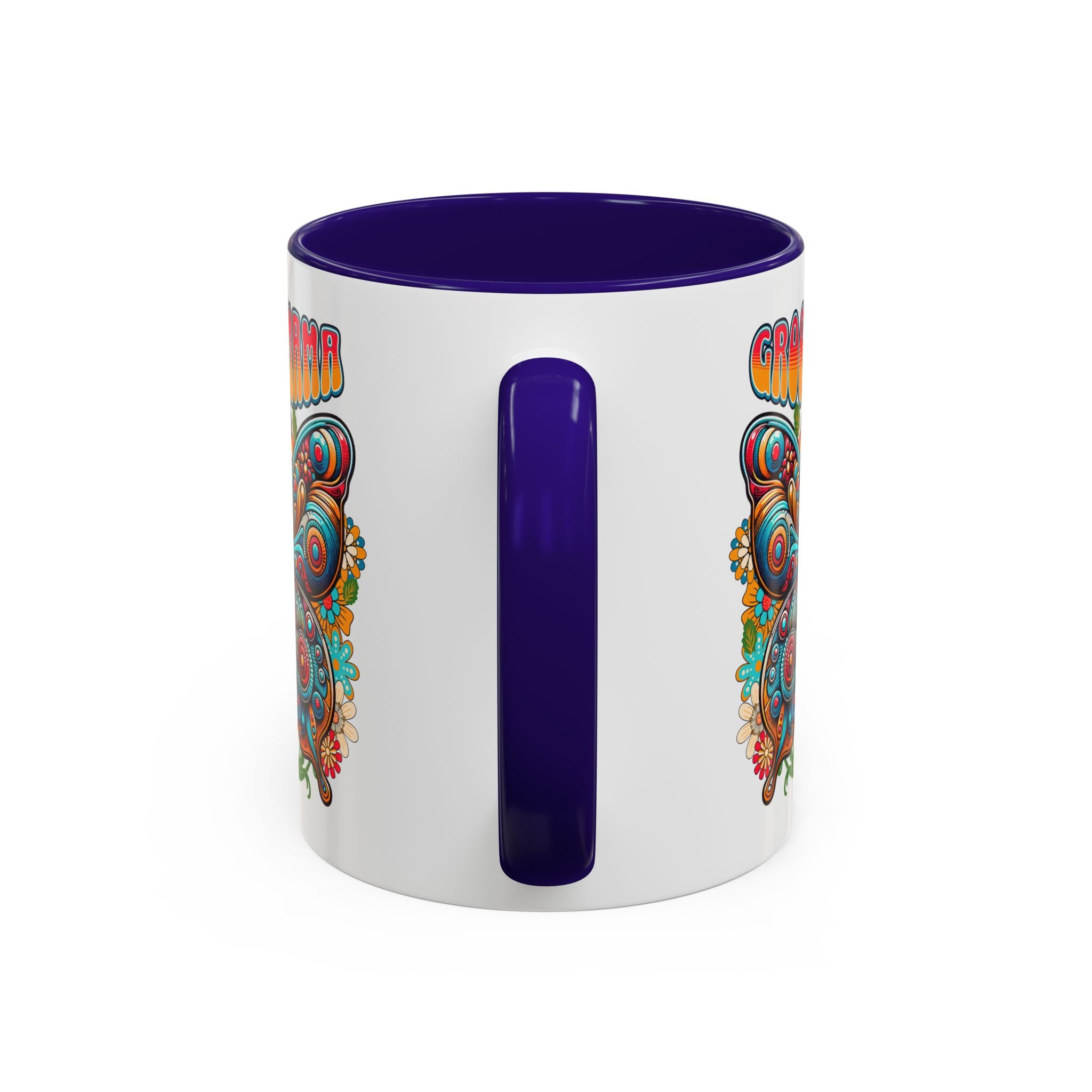 Groovy Mama Butterfly Mug | Retro Psychedelic Floral Design