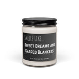 Sweet Dreams Shared Blankets Scented Soy Candle, Cozy Home Ambiance Gift