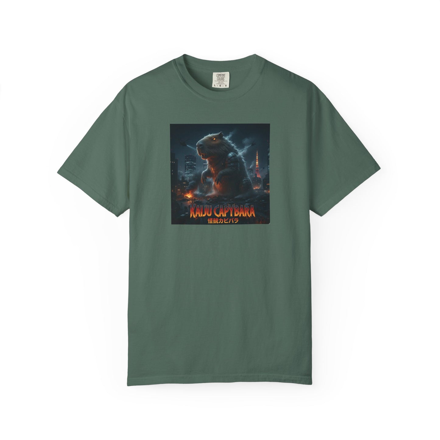 Kaiju Capybara T-shirt | Giant Monster Rodent Graphic Tee