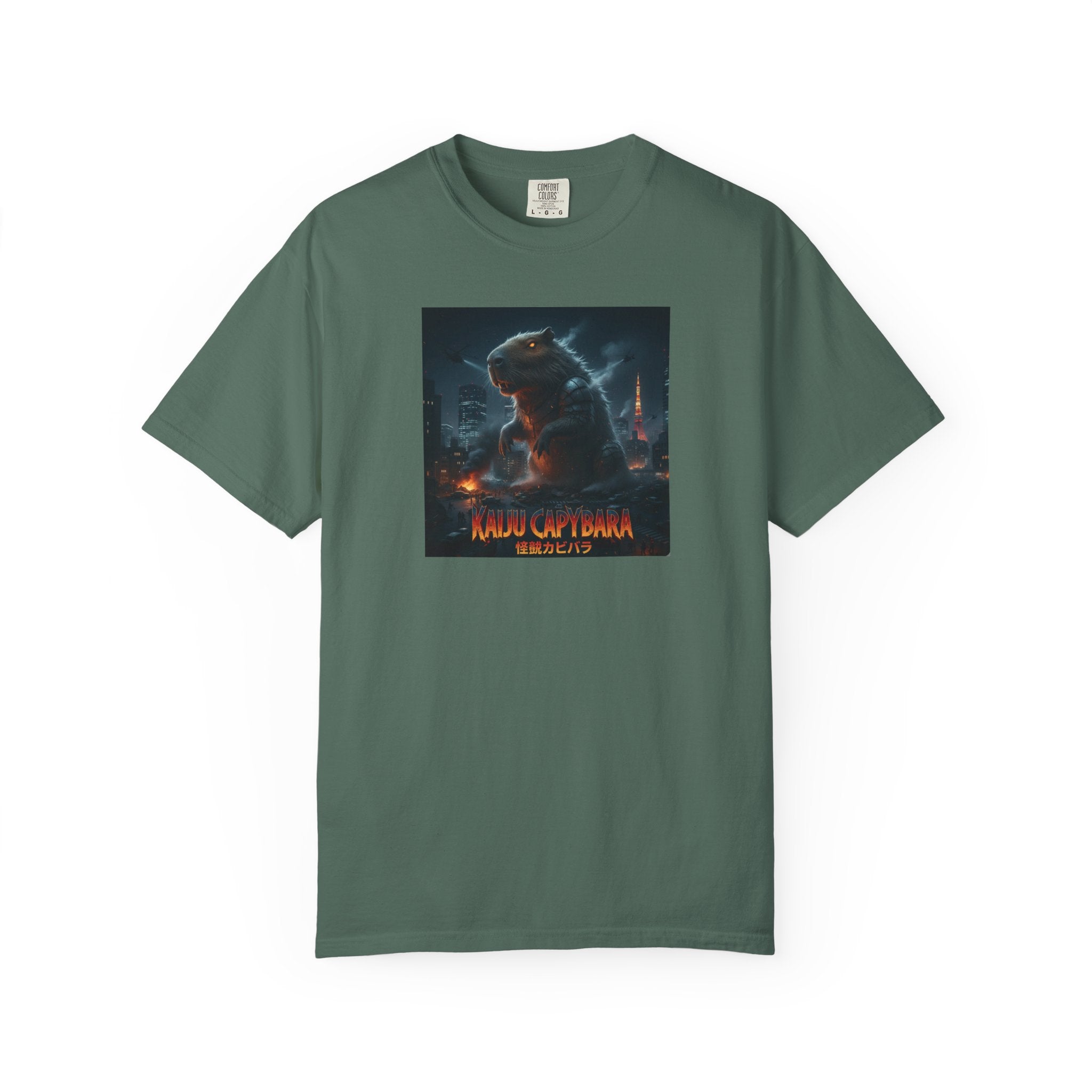 Kaiju Capybara T-shirt | Giant Monster Rodent Graphic Tee