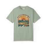 Road Trip '76 T-shirt | Vintage Camper Van Sunset Graphic