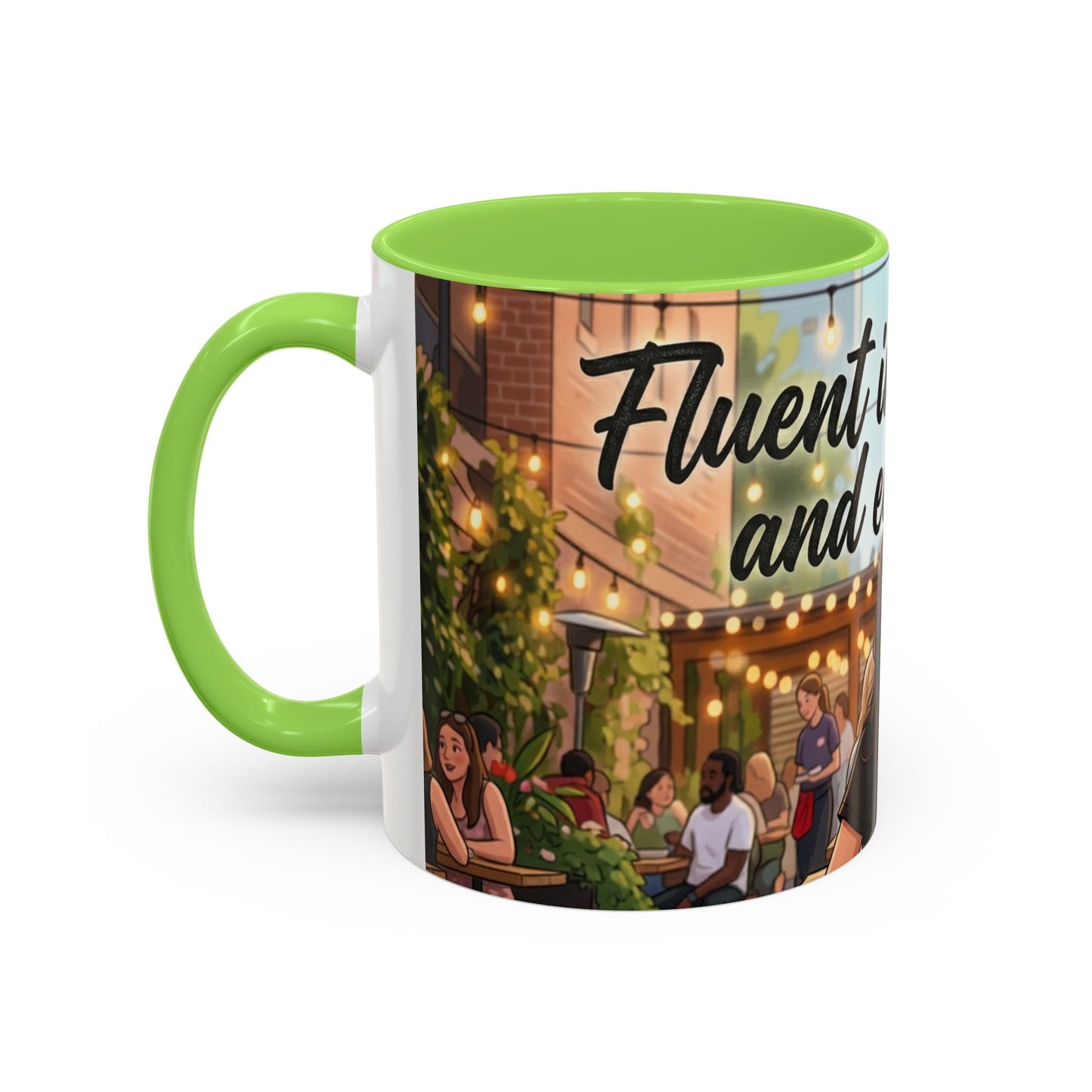 Sarcastic Girl Illustration Mug | 11oz or 15oz Colorful Ceramic