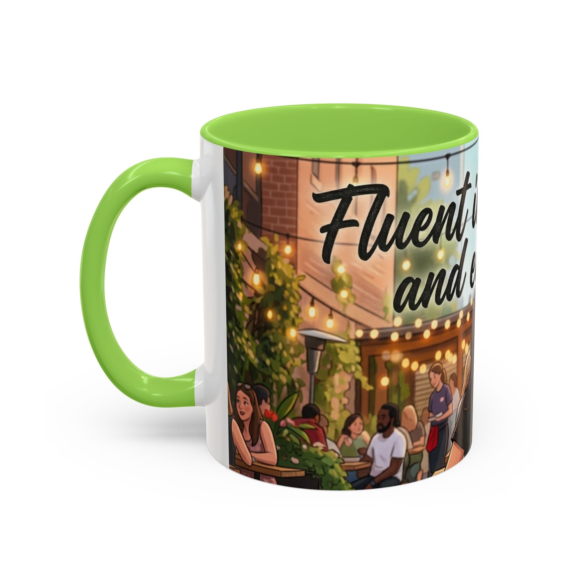 Sarcastic Girl Illustration Mug | 11oz or 15oz Colorful Ceramic