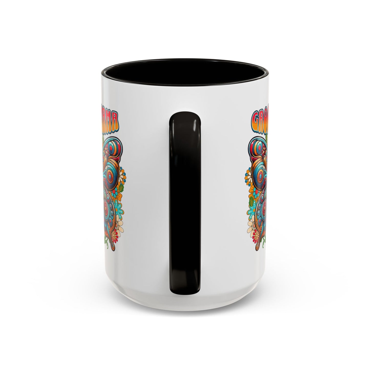 Groovy Mama Butterfly Mug | Retro Psychedelic Floral Design